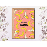 Mother'S Day Card - Cute Mother Birthday Card - Funny Banana Card For Mom - Greeting Card - Mother'S Day Card For Nana