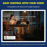 E12 Smart LED Light Bulbs 4 Pack Compatible with Alexa Google Home Candelabra Base Bulbs