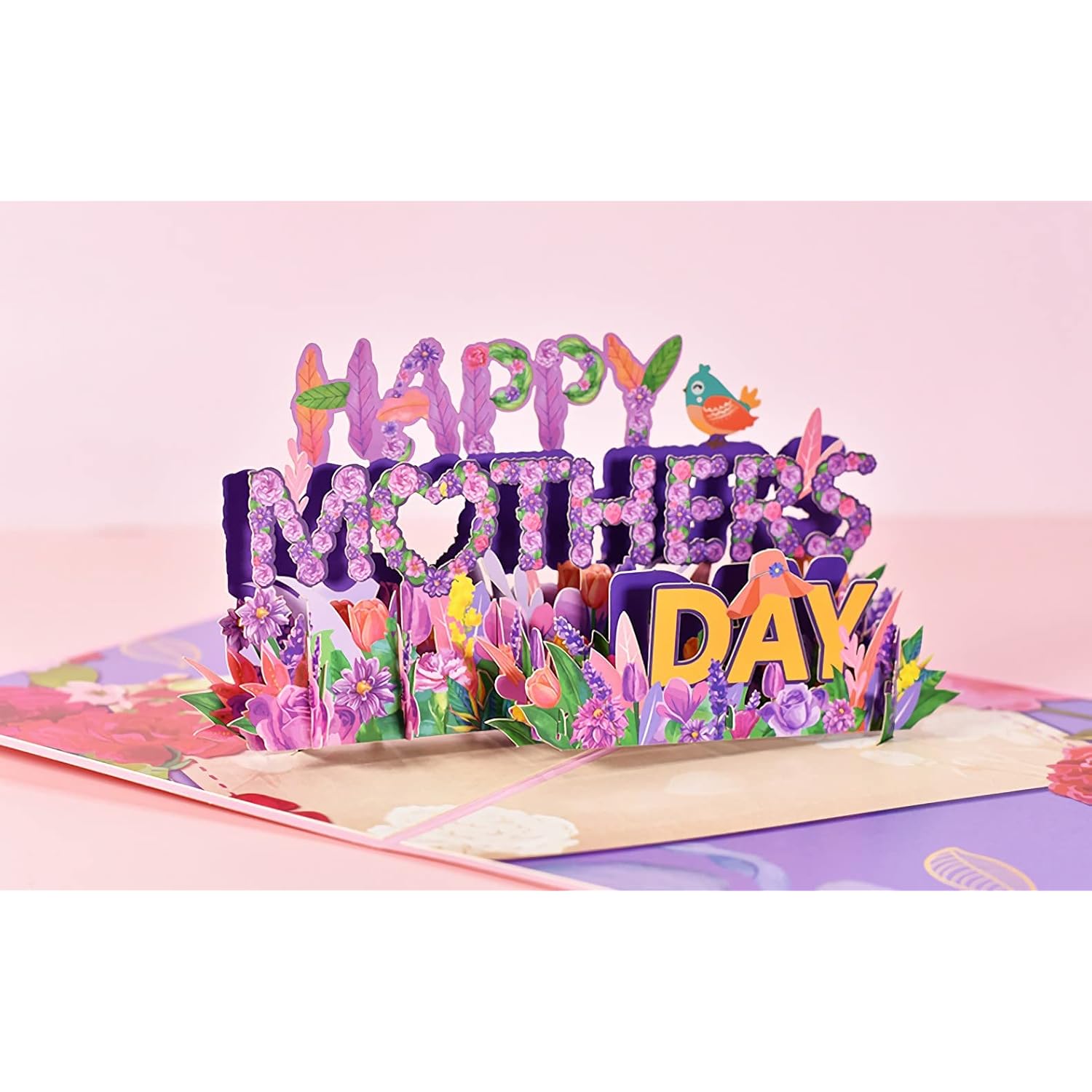 Pop Up Mother'S Day Card - Handmade 3D Greeting Card With Envelope, Creative Popup Gift Cards For Mom, Grandma, Wife,Anniversary (Styletwo)