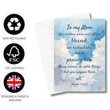 Christian Greeting Cards For Women | To My Mom Religious Card With Bible Verse And Scripture For Appreciation, Gratitude And Thanks | Religious Birthday Card For Mother, Sister, Female Friend Or Family Member Of Faith (Mom Proverbs 31:28–29)