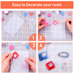 Resin Molds For Jewelry, 678Pcs Earring Making Kit With 28Pcs Epoxy Molds And 650Pcs Earring Hooks, Jump Rings For Pendants, Resin Crafts, Diy Earring