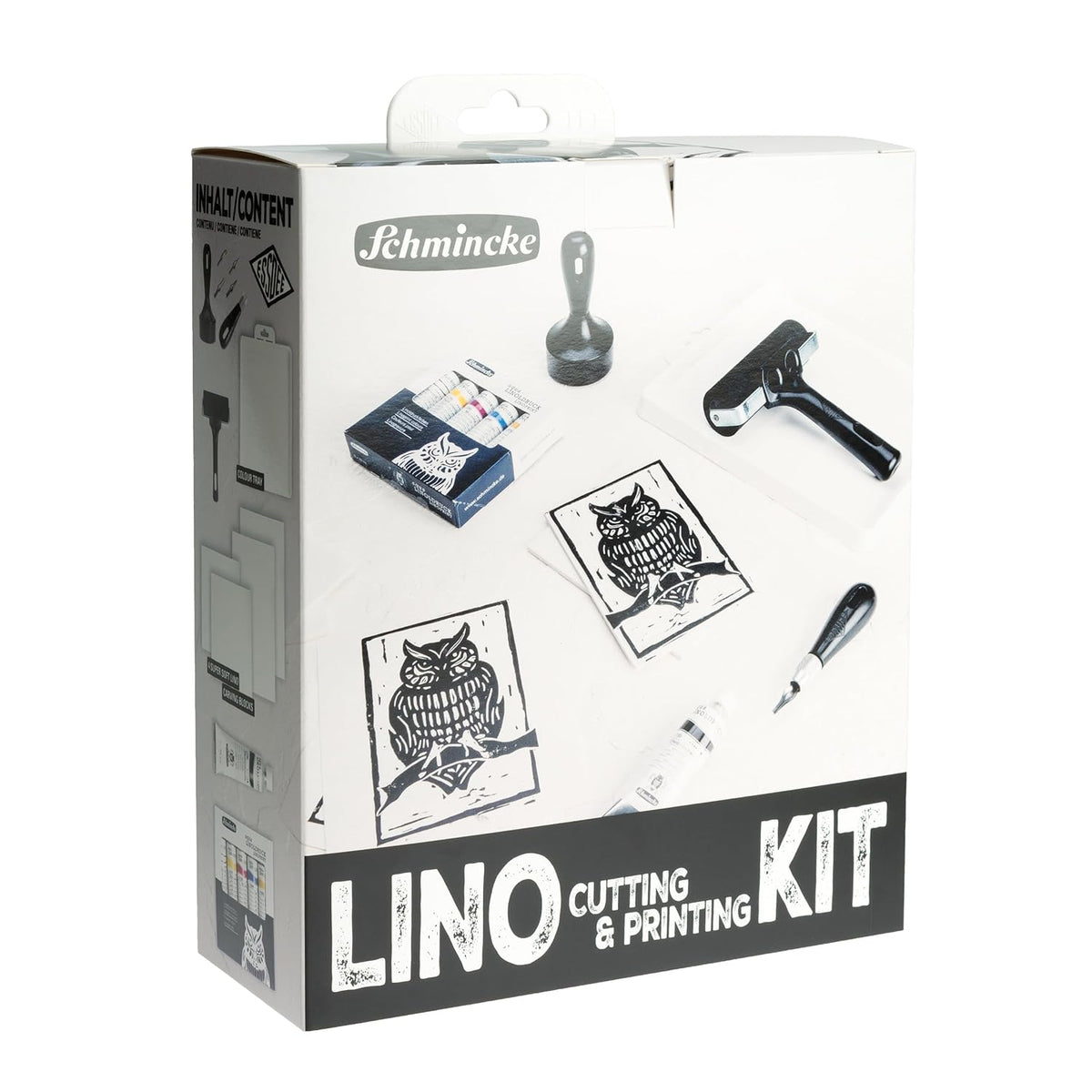 - Aqua-Linoldruck, Lino Printing Set, Complete Set With 5 X 20 Ml Tubes, 1 X 35 Ml Tube Lino Printing Ink, 82 716 097, Incl. Cutting Tool, Roller, Lino Printing Plates