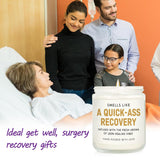 Funny Get Well Gifts For Women Men, Healing Candle Lavender Scented, Cancer Care Comfort, Surgery Recovery Gifts For Patients, Post Surgery, Feel Better Present, 7 Oz