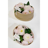 Peonies Artificial Flowers, Silk Pink Peony 2 Bouquets For Wedding, Faux Peony Flowers, Real Touch Peonies,Silk Flower Bouquet Peony Gift Box (Light Pink)