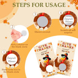50 Pcs Thanksgiving Party Games Turkey Scratch Off Cards With Matching Scratch Stickers Fall Diy Scratch Tickets For Family Adults Fun Dinner Activities