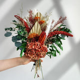 Natural Dried Flower Bouquet - Boho Pampas Grass & Eucalyptus Decor, Preserved Plants Bundle For Vases, Rustic Floral Arrangements For Home Wedding Table Centerpiece Decorations