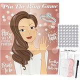 Pin The Ring On The Bride Game, 40 Guests Bridal Shower Bachelorette Party Decorations Games