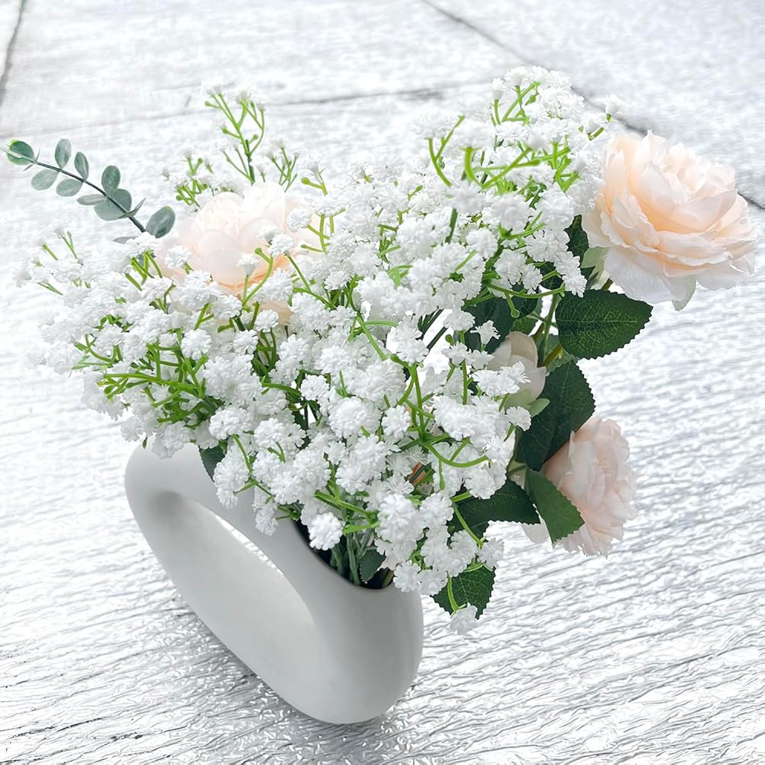 24Pcs Artificial Gypsophila Flowers Fake Flowers Real Touch Fake Flowers For Wedding Party Diy Home Garden Decoration
