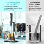 Rechargeable Resin Mixer Ultra, Upgraded 3 Speeds Control Epoxy Mixer With Ai Mode, Epoxy Resin Mixer, Resin Stirrer For Resin Molds, Diy Crafts, 4 Included Paddles