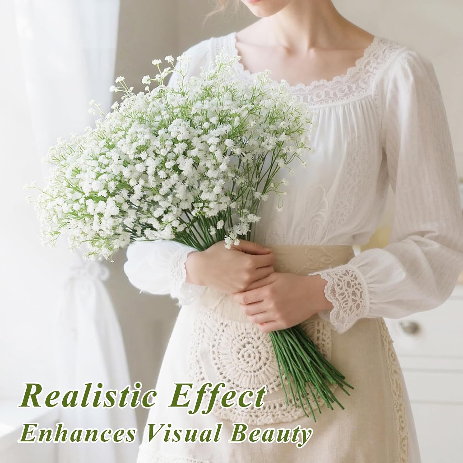 Artificial Baby’S Breath Flowers – 42 Pcs White Fake Gypsophila For Wedding Centerpieces, Home Decoration, Diy Crafts, Bridal Shower, Party Decor & Gifts
