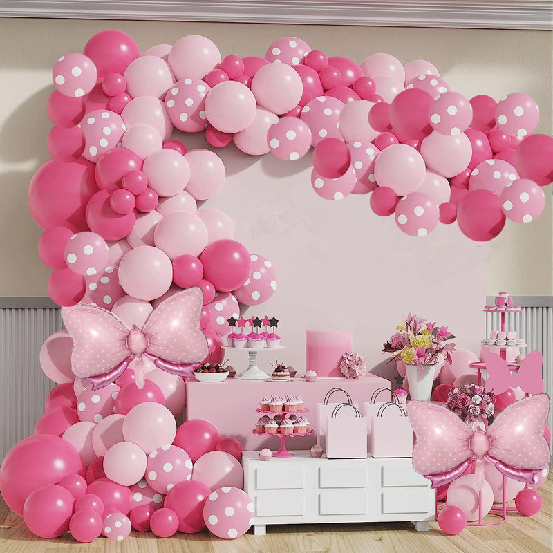 Pink Balloon Arch Kit For Pink Mouse Balloons For Baby Shower Wedding