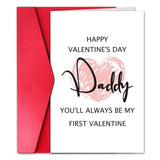 Valentines Day Card For Father, Funny Dad Valentine'S Day Greeting Card, First Valentine'S Day Card, Always Be My First Valentine Daddy