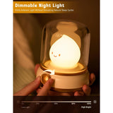 Cute Ghost Campfire Lamp, Halloween Decor,Kids Night Light?Adjustable Dimmable Rechargeable Night Light For Kids, Girls, Boys Gifts,Halloween,Christmas Decorations