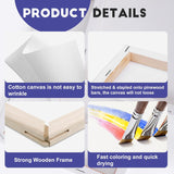 Small Stretched Canvas For Painting 6X6 Inch, 2/5''Profile Art Primed 16 Pack Canvases For Painting, Cotton Small Professional Blank Paint Canvas For Kids And Art Supplies, For Acrylics, Oils.