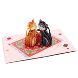 Love Cats Valentines Day 3D Greeting Pop Up Card, Happy Cat Birthday Card, Anniversary, Thinking Of You, Just Because, Congratulations, Mother'S Day - Kitten, Funny, Cute - For Cat Lover, Wife,