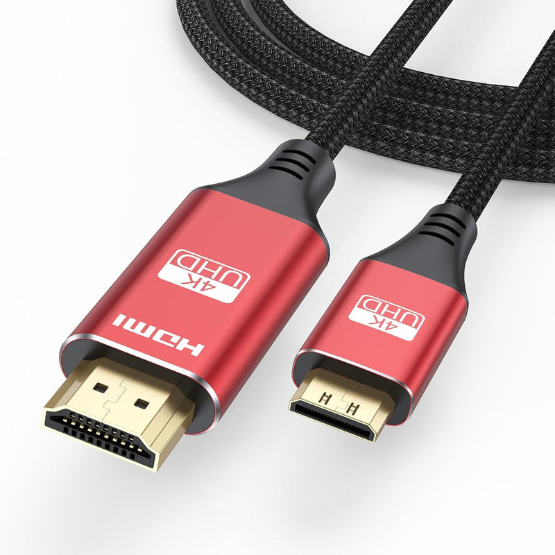 Mini Hdmi To Hdmi Cable 3Ft, 4K Hdmi To Mini Hdmi 18Gbps High Speed Mini Hdmi