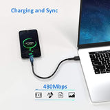 5 Pack 6 Inch Short USB A to USB C 3A Fast Charging Cables for Samsung OnePlus LG