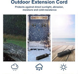 Outdoor Power Strip 25 Ft Heavy Duty Extension Cord 3 Outlets IPX4 Weatherproof