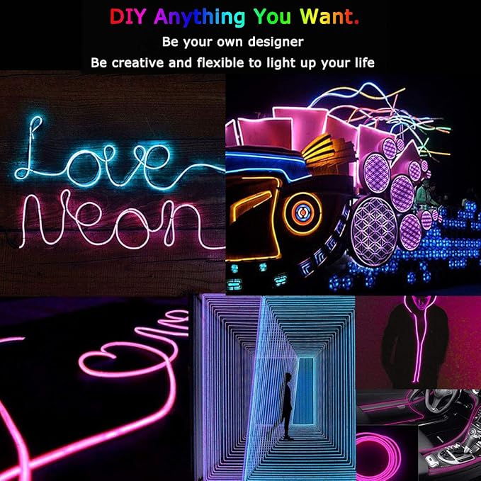 Rainbow Neon Sign USB LED Wall Light Hanging or Standing Acrylic Decor for Bedroom Bar Shop