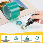Uv Resin Tape For Epoxy Resin Molding, 2.5In W X 108Ft L Resin Tape, 392? Heat Resistant Anti-Corrosion, Easy Peel, Epoxy Resin Tape For Jewelry Making, River Table, Deep Pour