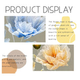 Artificial Silk Flower Decoration, Large Fake Flower With Standing Stems And Base,Giant Flowers 5.5Ft For Wedding Background Decor, Shop Window Display,Photography Props, Banquet (Champagne)