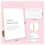 Family Traditions Baby Shower Games,Baby Shower Decorations,Baby Shower Signs,Gender Reveal Decorations,Baby Shower Bingo,1 Wooden Play Sign With Stand And 50 Party Cards Set