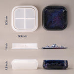 Large Storage Box Molds With Lid, Resin Jar Mold, Silicone Box Mold For Storage Jewelry Epoxy Casting Diy Crafts