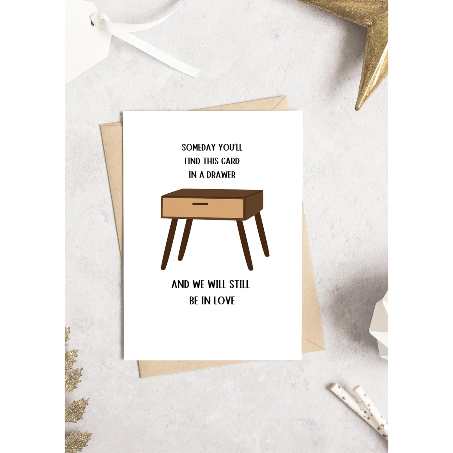 -Someday You'Ll Find This Card In A Drawer Card - Happy Anniversary Card Greeting Card Funny Husband Happy Valentines Day