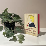Trump Fathers Day Card,Funny Bamboo Father'S Day Cards From Son,Daughter Or Wife,Making Fathers Day Great Again Greeting Cards