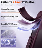 Shockproof Burgundy Purple Case for iPhone 18 Pro 2026 Upgraded Edition Protective Cover