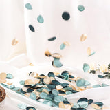 400 Pcs Silk Rose Petals Artificial Flower Petals For Wedding Flower Girl Basket Aisle Scatter Dinner Table Centerpieces Party Bridal Shower Romantic Night Decoration (Green)