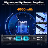 2 Pack RGB LED Video Light Sticks Magnetic 360 Full Color Rechargeable Tube Lights for YouTube Vlog