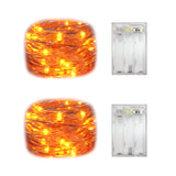 Set Of 2 Battery Operated Mini Led Fairy Light Indoor String Light With Timer 6 Hours On/18 Hours Off For Christmas Part