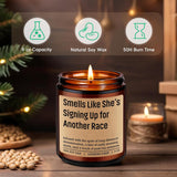 Candle, Gifts For Runners, Running Accessories For Women - Track And Field, Cross Country, 5K Run, Half Marathon Essentials - Valentines, Birthday, Running Gifts For Marathon Runner, Girl, Her