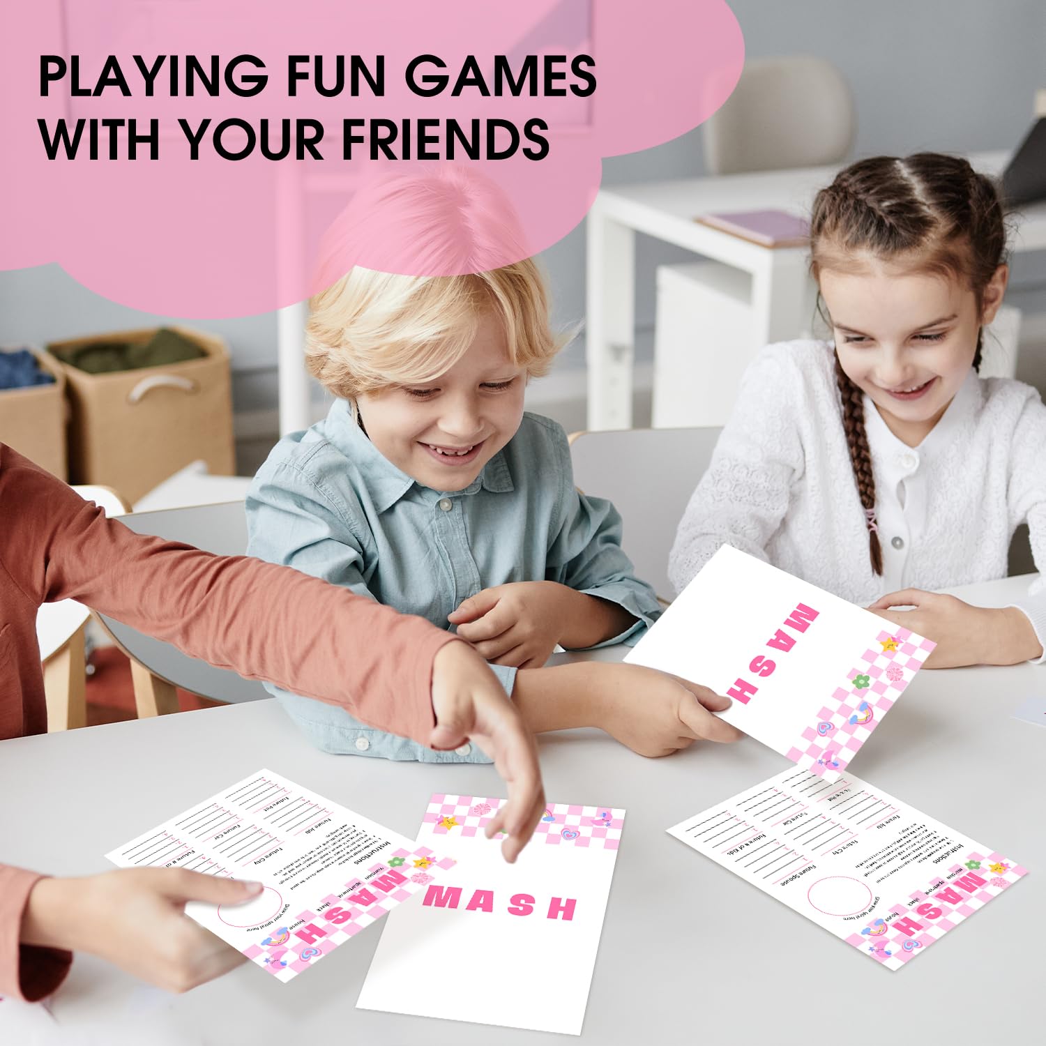 Mash - Pajama Slumber Party Games Sleepover Party Supplies For Girls, Sleepover Birthday Party Games Favor Decoration And Supplies For Her Girls Teenager Adult, Set Of 20 Games Cards -08