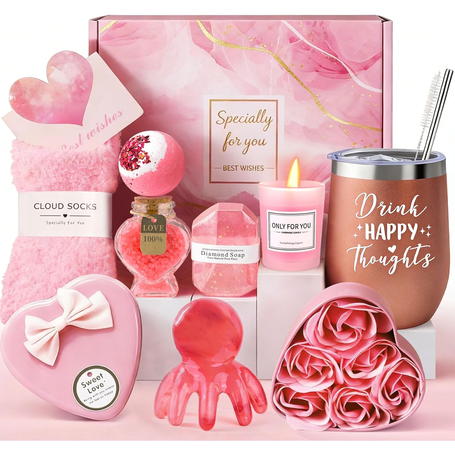 Birthday Gifts For Women Self Care Gift, Relaxing Care Package Spa Gift Basket, Valentines Day, Mothers Day, Christmas, Birthday Gifts For Women Mom Her Friend Sister Wife
