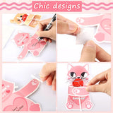 48 Pieces Valentine‘S Day Cards With Animal Designs Kids Gifts Valentine Greeting Cards Lollipop Holder Koala Dog Candy Valentine School Class Exchange Party Favors