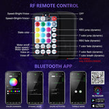 Starlight Headliner Kit, Twinkle & Sound Activate Rgbw 16W Car Fiber Optic Lights With Bluetooth App & Remote Control, 600 Pcs*0.03In*13.1Ft, Star Lights For Car/Home Decor