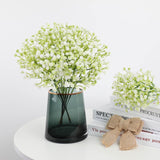 60Pcs Babys Breath Artificial Flowers, Baby Breath Flowers Artificial Bulk, Fake White Gypsophila Babies Breath Real Touch Flowers For Wedding Bouquet Floral Arrangement Party Home Decor