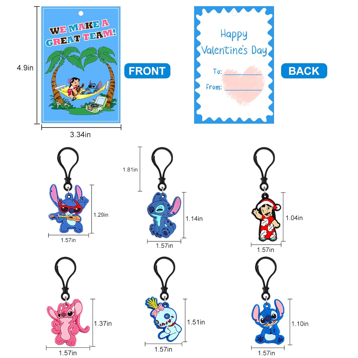 30Pack Valentines Day Cards For Kids School Valentines Cards Matching Keychains Valentines Day Gifts For Kids For Classroom Exchange Boys Girls Party Favors School Game Prizes