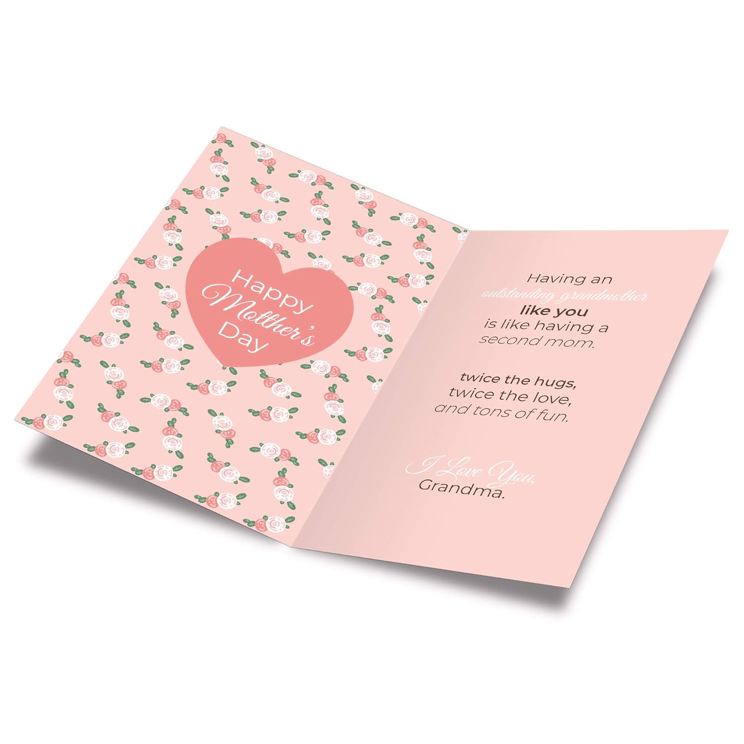 Grandma Mother'S Day Card, Made In America, Eco-Friendly, Thick Card Stock With Premium Envelope 5In X 7.75In, Packaged In Protective Mailer