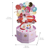 Handmade Wedding Pop-Up Cards With Cake - Greeting Card For Weddings, 3D Design, Ideal For Weddings, Engagements, And Bridal Showers - Versatile Valentine'S Day Present With Envelope