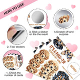 50 Pcs It'S A Pa Theme Scratch Off Game Cards, Dog Themed Party Game Scratch Cards, Dog Birthday Party Raffle Tickets For Dog Lovers, Lottery Group Reveal Games Activity Supplies