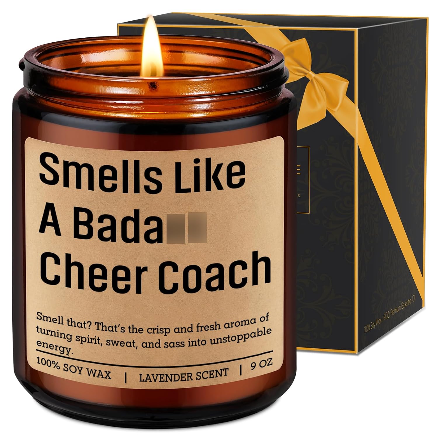 Candle, Cool Cheer Coach Gifts For Women, Funny Appreciation Cheerleading Gifts For Cheerleader Coaches, Senior School Cheer Team Essentials, Competition/End Of Season Cheerleading Stuff