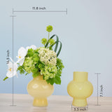 Artificial Flowers In Vase, Faux Flowers Arrangement By Floral Artist, Fake Flowers With Vase Decor Home Office (Moth Orchid)