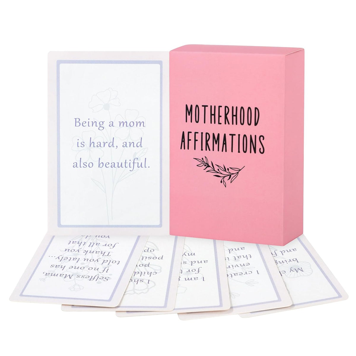New Mom Gifts Affirmation Cards,Postpartum Gifts For New Mom Care Package After Baby Essentials, First Mothers Day Christmas, 50Pcs Mama Mother Affirmations Card
