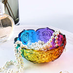 2Pcs Flower Tray Resin Mold, Lotus Bowl Silicone Mold For Epoxy Resin Casting, Unique Resin Concrete Mold For Diy Jewelry Holder Trinket Container Box Candle Holder Home Table Decoration