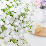 100Pcs Babys Breath Artificial Flowers-Gypsophila Babys Breath Flowers Artificial Bulk-White Real Touch Fake Flowers For Wedding Home Garden Decor