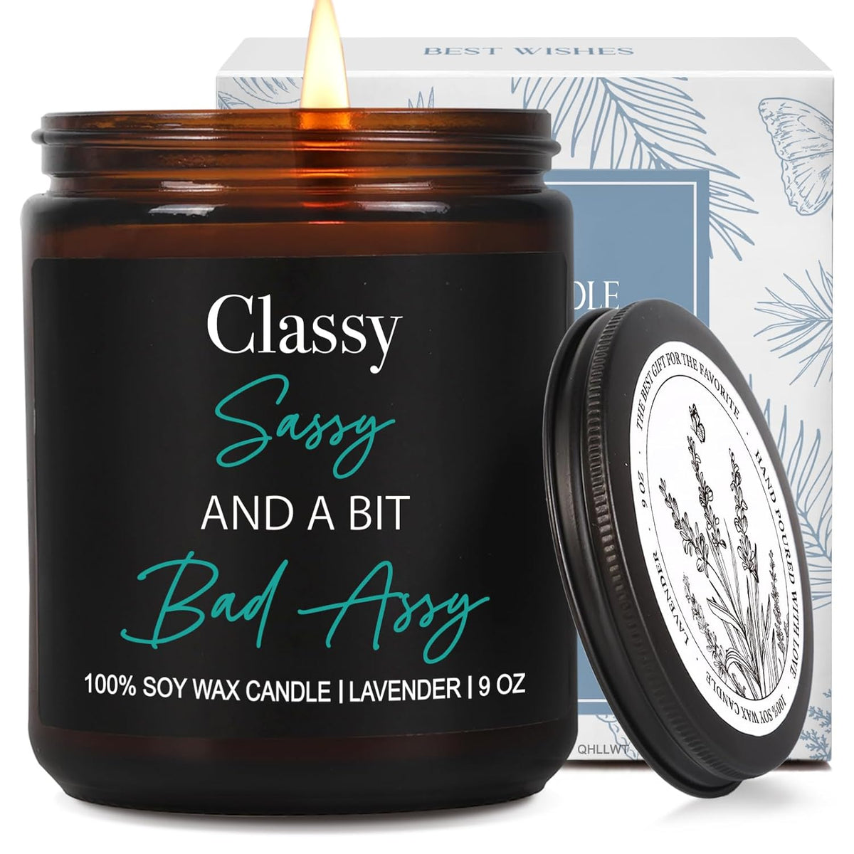 Best Friend Candle Gifts For Women Men, Classy Sassy And A Bit Bad Assy, Friends Birthday Christmas Gifts For Who Have Everything, Her, Him, Retirement, Coworkers, Best Friend, Boss-31