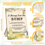 Baby Shower Decorations-Baby Shower Party Games-Baby Shower Gender Reveal Decorations-Party Decorations-Message From Bump,Yellow